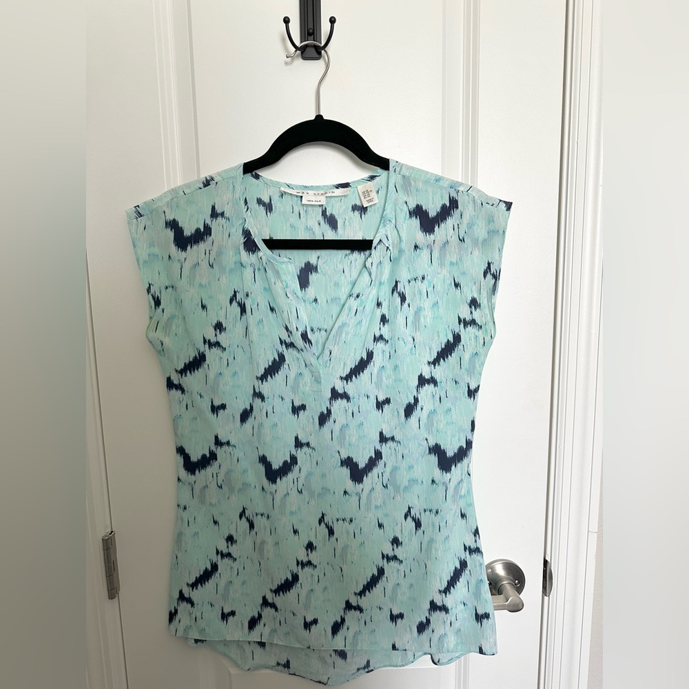 Beautiful 100% Silk Max Studio Blouse